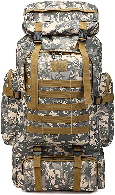 80L molle tactical bag outdoor traveling camping hiking military rucksacks backpack - ONLINE ONLY