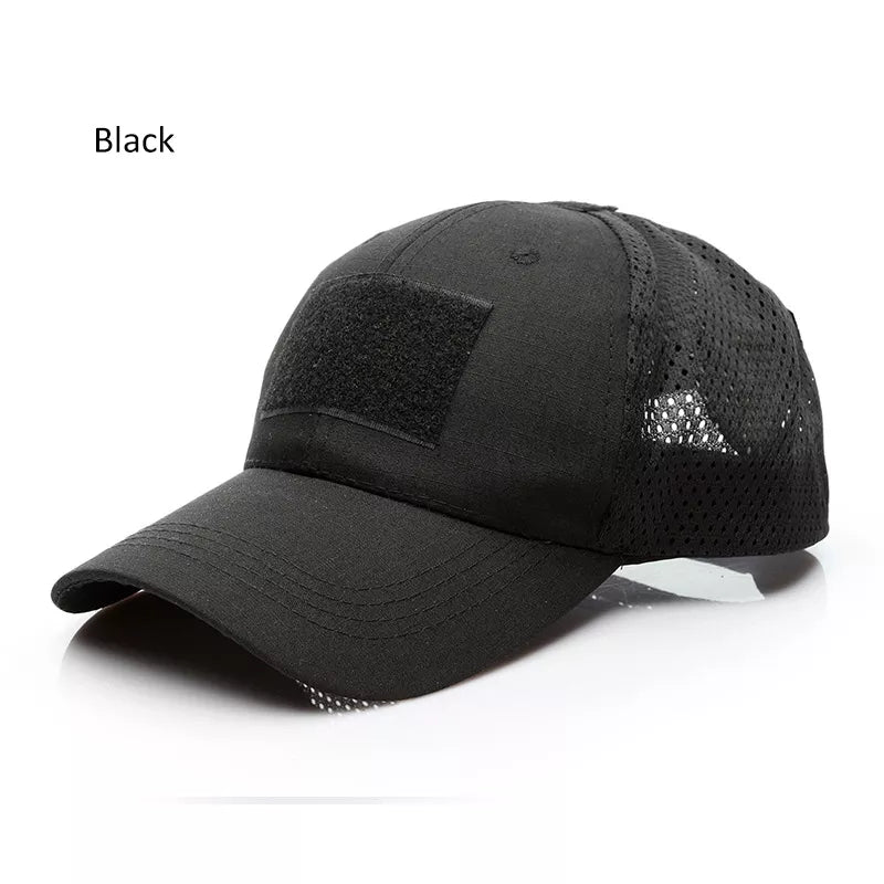 Tactical Cap with Velcro ( black) - ONLINE ONLY