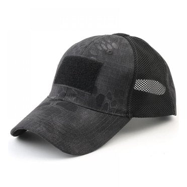 Men Baseball Cap Camo Tactical Hat Army Military Outdoor Camo Summer Casual Mesh Caps - ONLINE ONLY