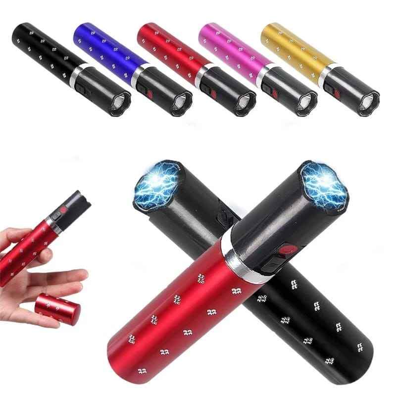 Stun Gun / Shocker Lipstick 1202 + LED Flashlight 11cm Rechargeable - ONLINE ONLY