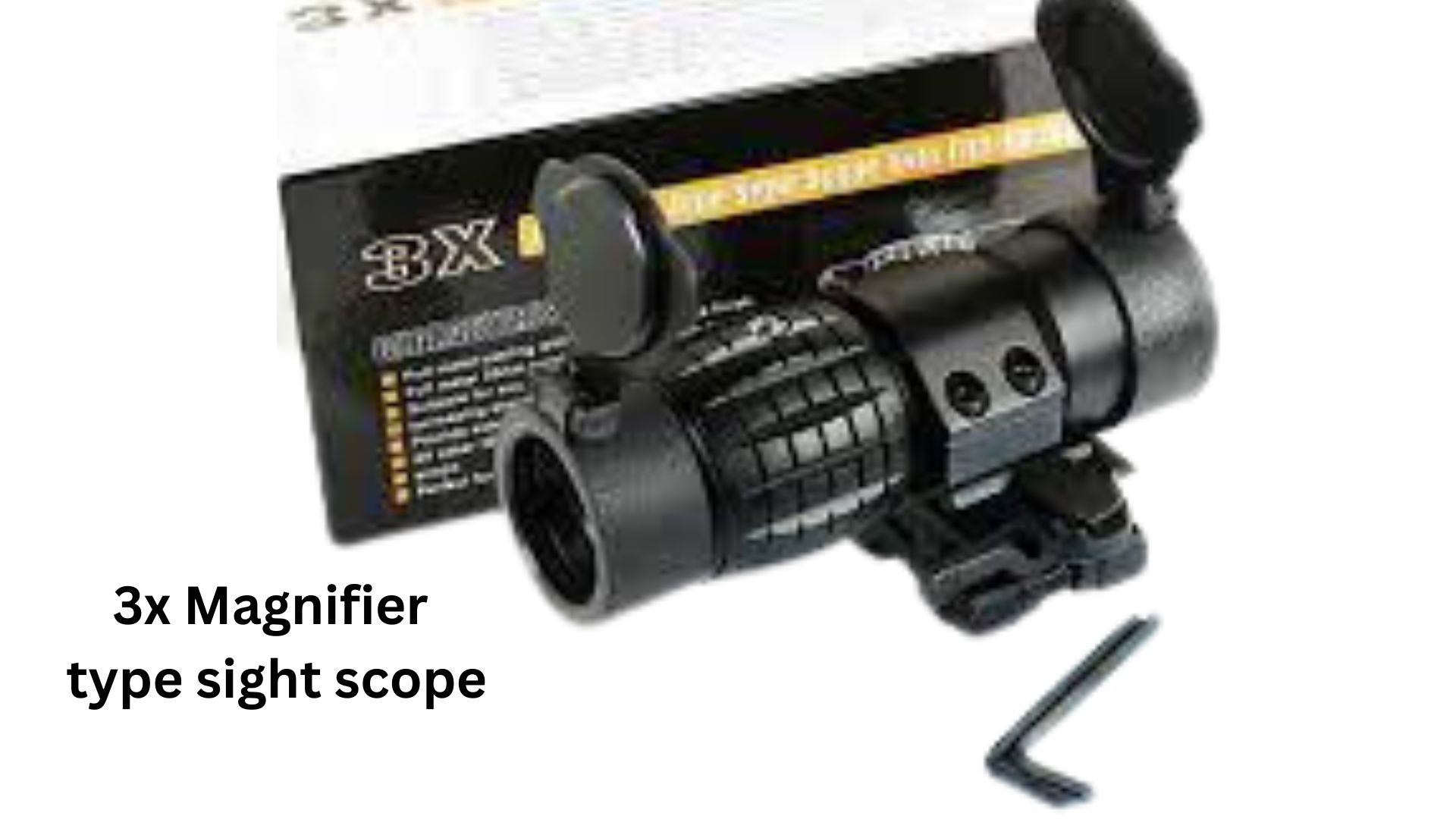 3X Magnifier type Sight scope with flip mount - Online only