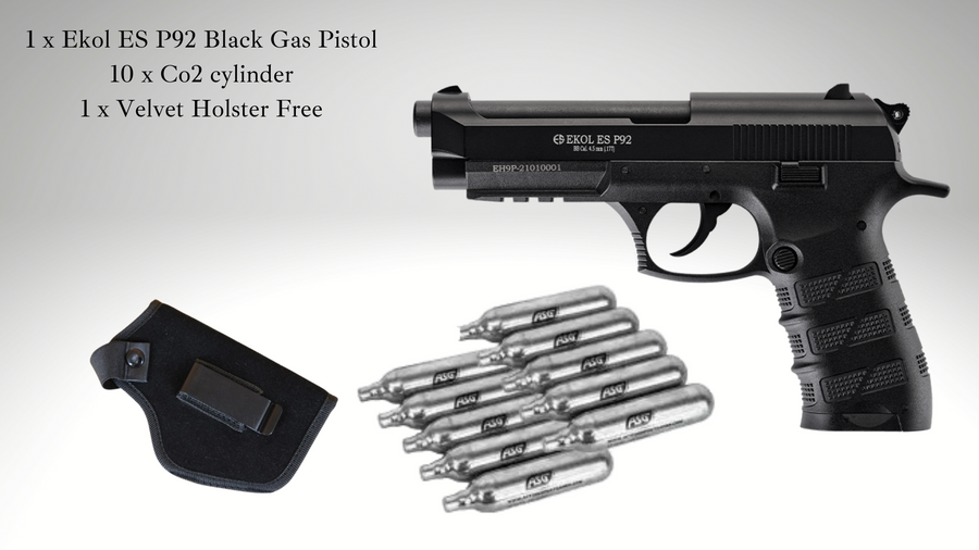Ekol ES P92 Co2 Pistol Black - ONLINE ONLY