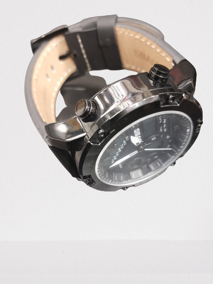 SBAO NEW Fashion Mens Watches Sport Luxury Alloy Watch Men Casual S-9015 Leather Waterproof Watch ONLINE ONLY