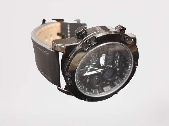 SBAO NEW Fashion Mens Watches Sport Luxury Alloy Watch Men Casual S-9015 Leather Waterproof Watch ONLINE ONLY