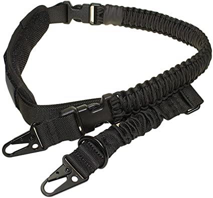 Double Bungee Rifle Sling - Black