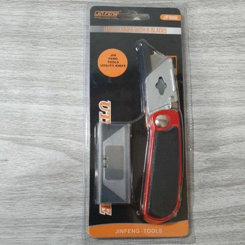 Utility Knife JF808 with 6 blades - Online Only