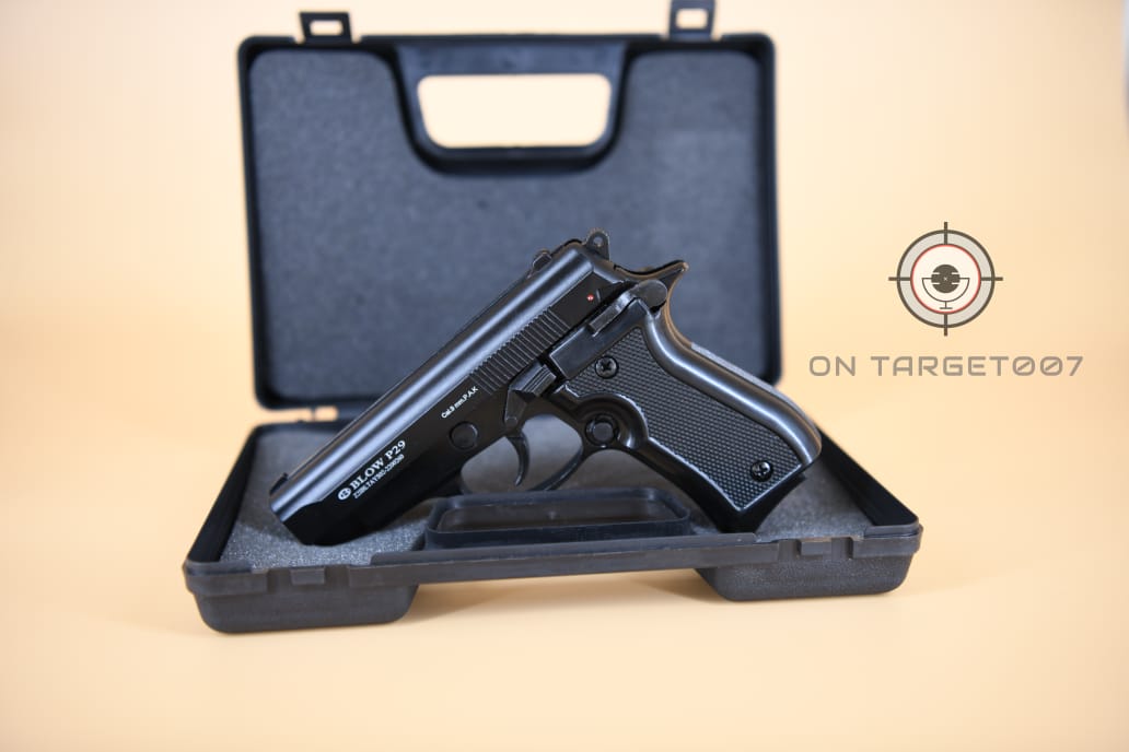 BLOW P29 9MM ( BLACK PEPPER/BLANK SELF DEFENCE PISTOL) + 5 BLANKS - ONLINE ONLY
