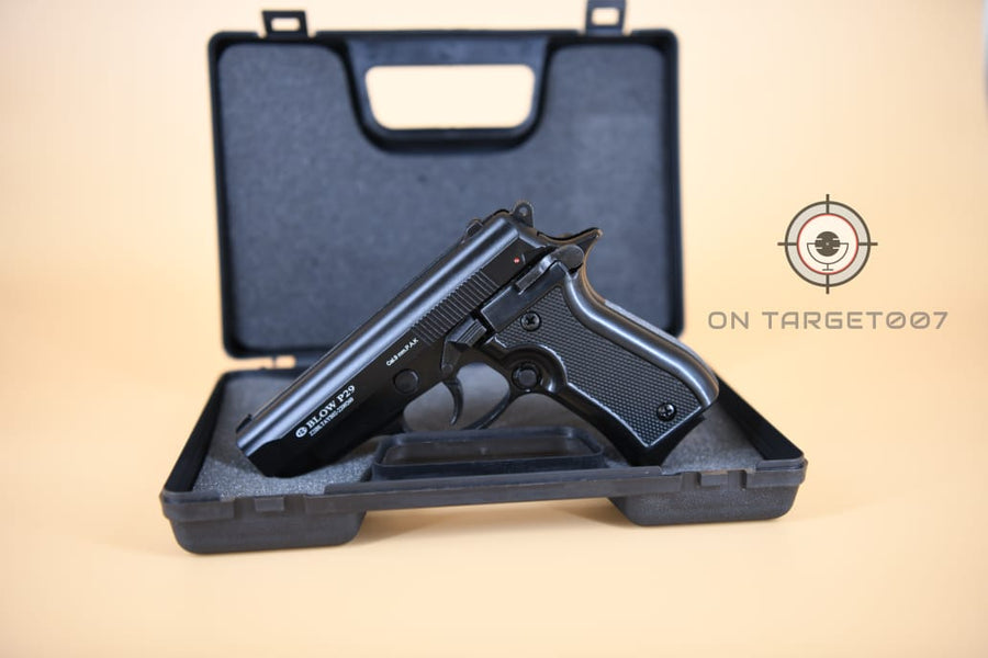 BLOW P29 9MM ( BLACK PEPPER/BLANK SELF DEFENCE PISTOL) + 5 BLANKS - ONLINE ONLY