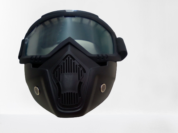 JG,33 Face mask/Visor(Black) - ONLINE ONLY