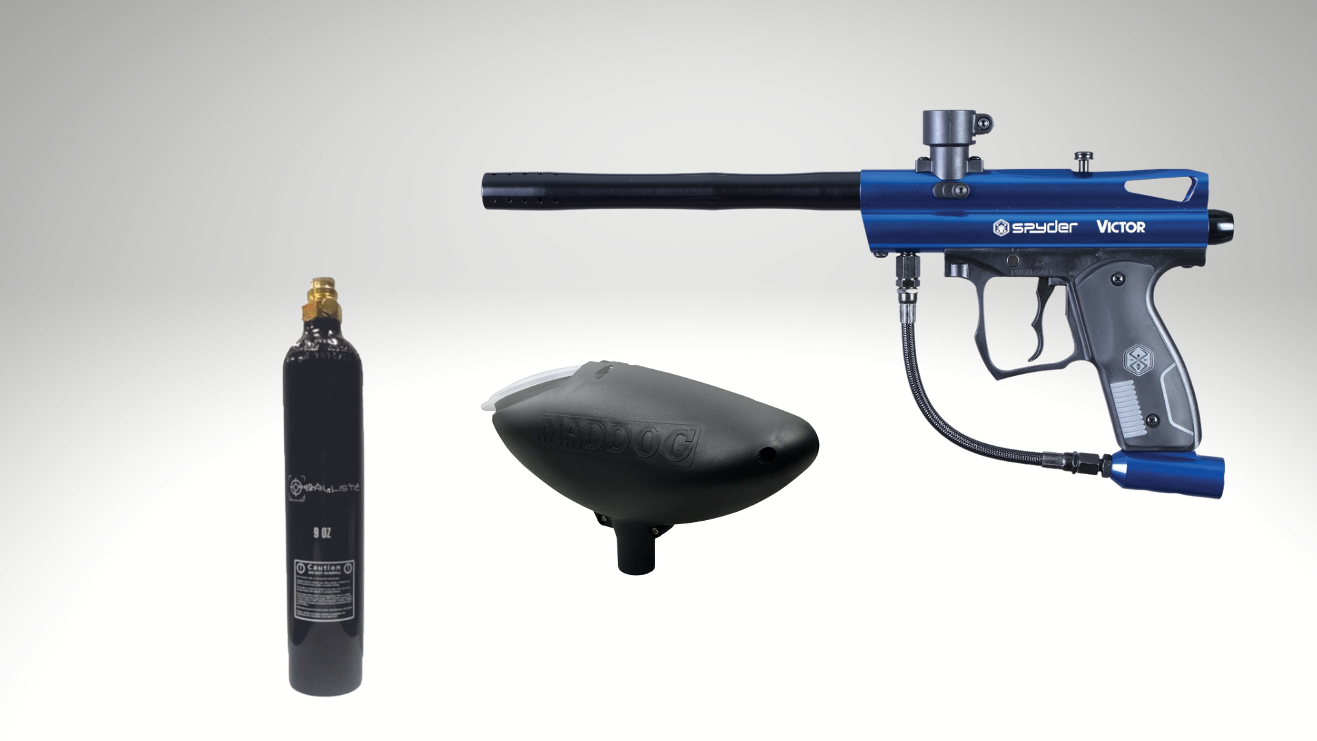 SPYDER VICTOR PAINTBALL MARKER COMBO