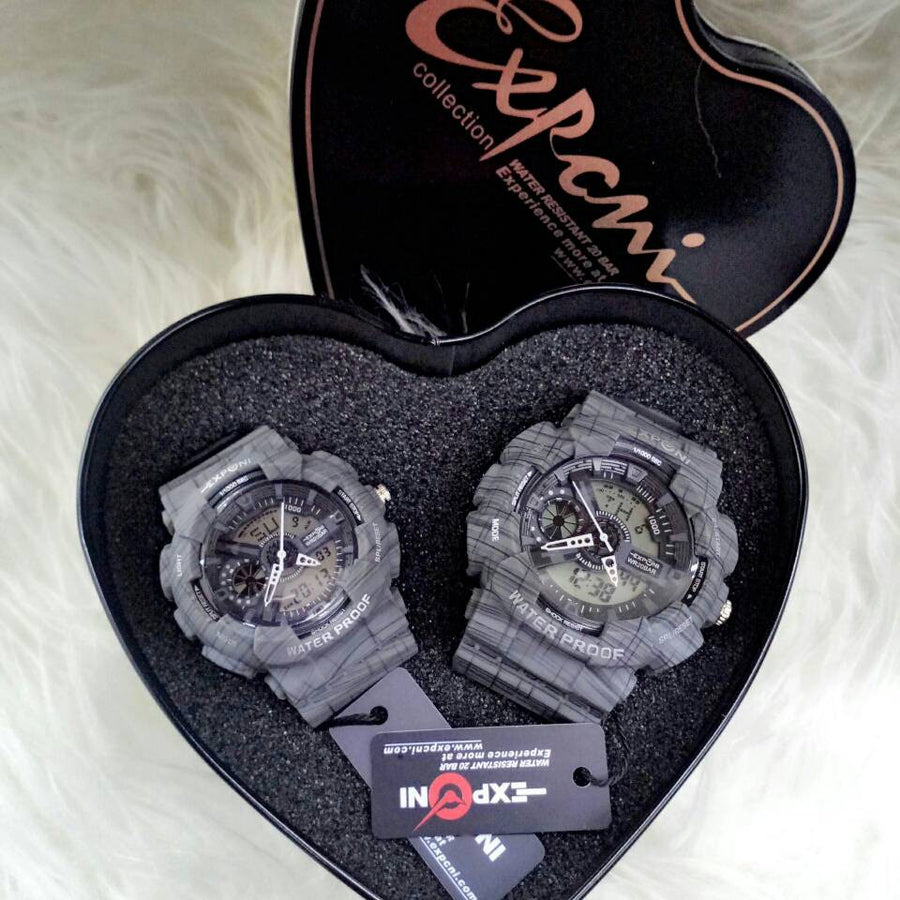 EXPONI WATCHES FOR COUPLE (GRAY) - ONLINE ONLY