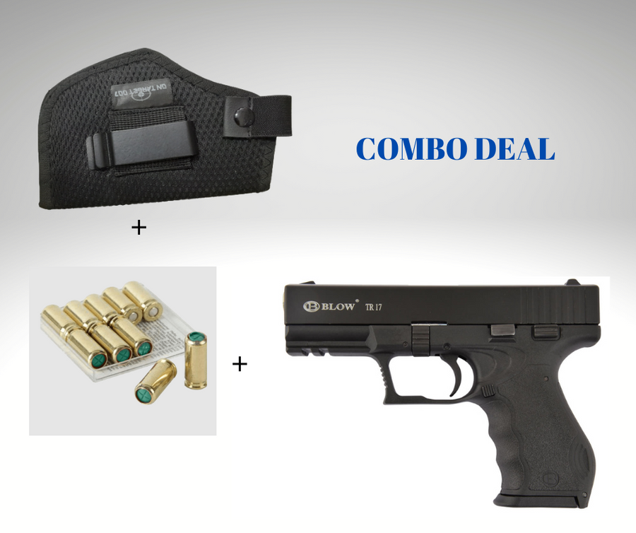 TR17 Blank Gun +25 Blanks + Holster - ONLINE ONLY
