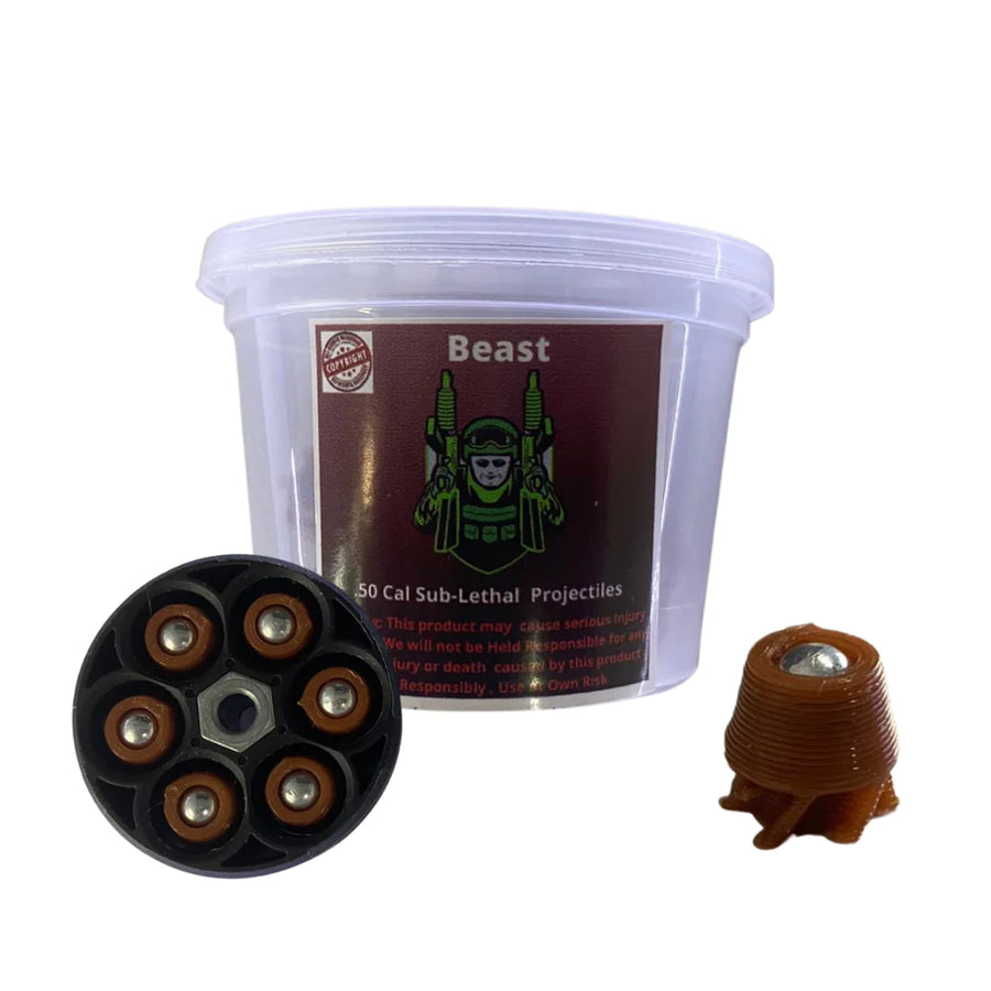 Beast.50 cal sub-lethal projectiles - ONLINE ONLY