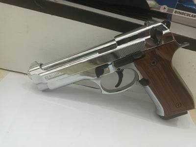 BLOW F92 SHINY CHROME WOODEN GRIP COMBO - ONLINE ONLY