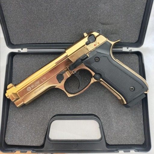 Blow F92 Gold blank gun with 10 blanks free and jd16 holster free - ONLINE ONLY