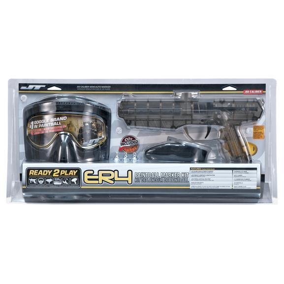 JT Paintball ER4 Ready 2 Play Kit - Guardian Mask/ 12g CO2/ 30pb's/ Loader - ONLINE ONLY