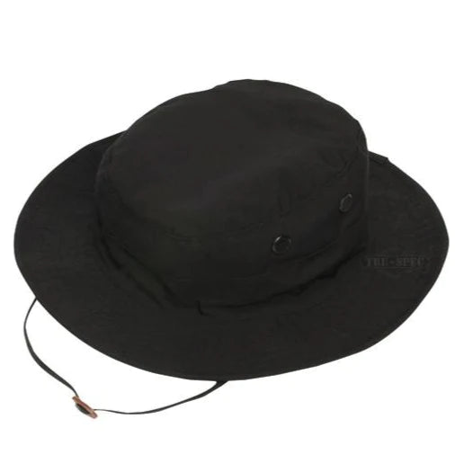 FRTKK Military Boonie Hat Tactical Adjustable Boonie Hats (black) - ONLINE ONLY