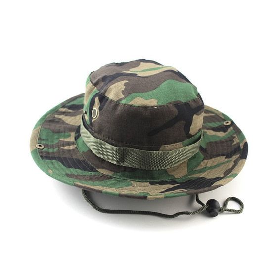 Military Boonie Hat Tactical Adjustable Boonie Hats (camo) - ONLINE ONLY