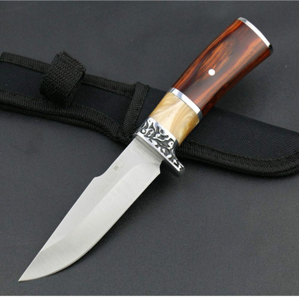 COLUMBIA HK-315B GRIZZLY FIXED BLADE KNIFE - 270mm Length - Colorwood Handle. - Online Only