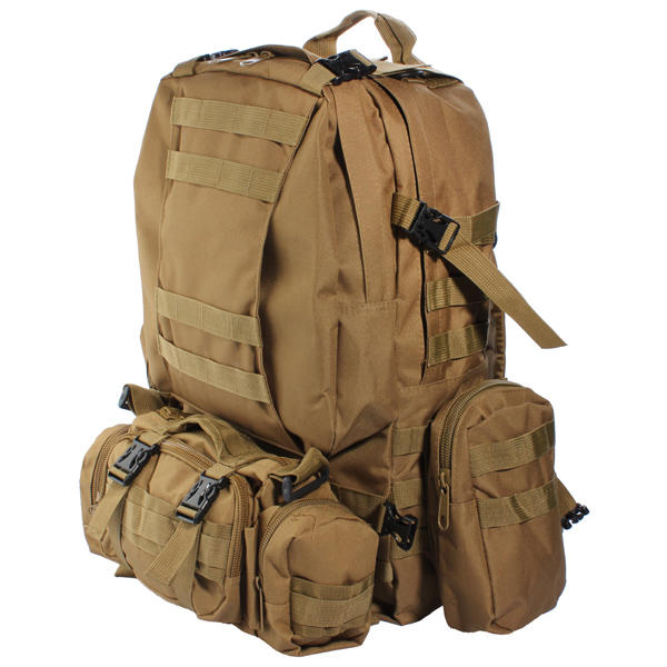 Camo Military Rucksack Outdoor Tactical Backpack Travel Camping Bag - ONLINE ONLY