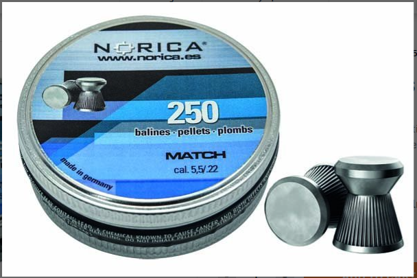 NORICA  PELLETS 5.5MM 250 -  ONLINE ONLY